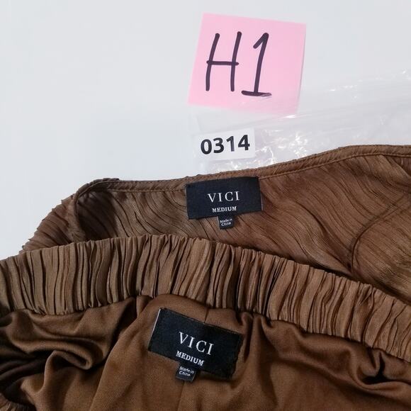 VICI Drift Away Textured One Shoulder Top and Pants Outfit Set Co-Ord Sets - Picture 14 of 14